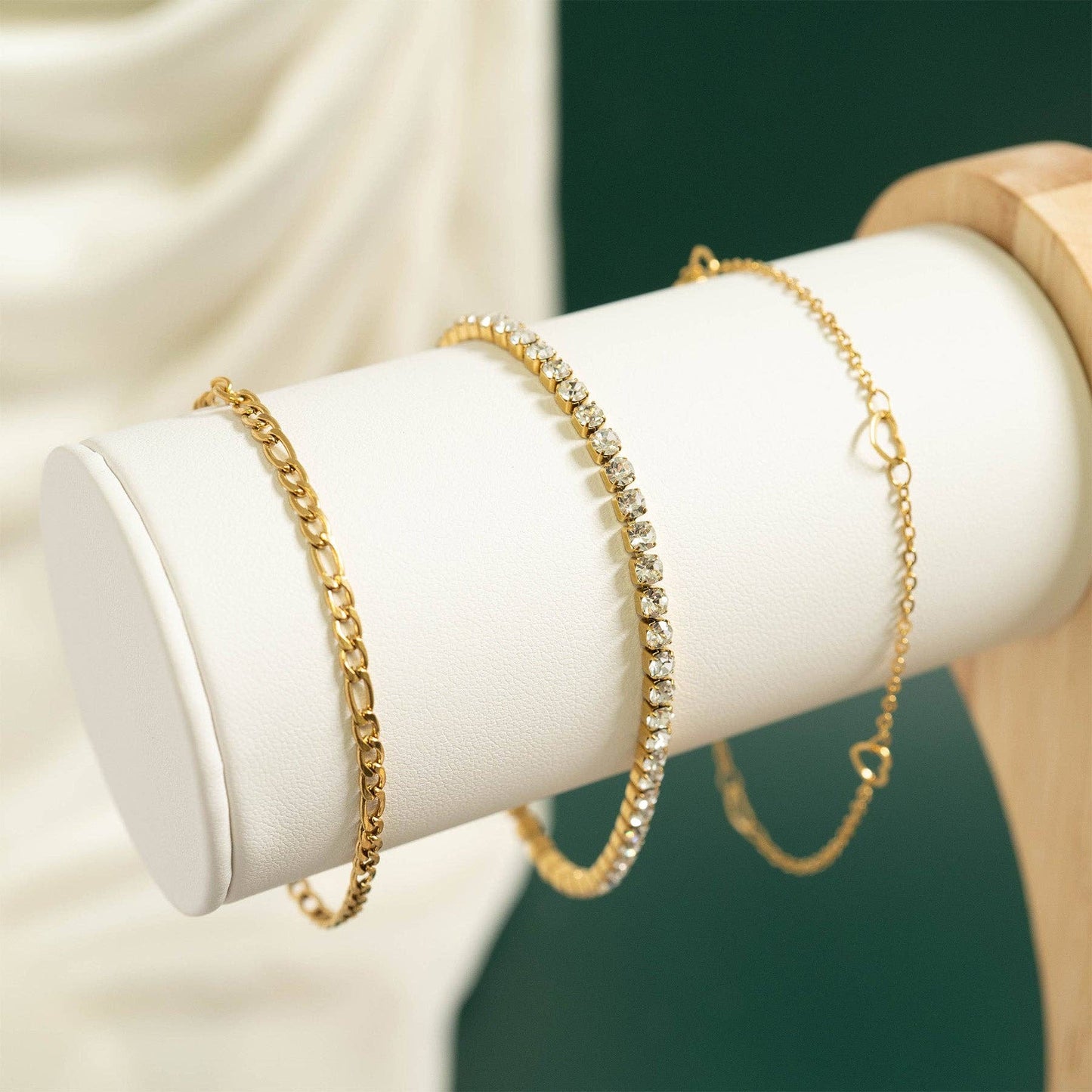 Anklet Station Hearts Chain