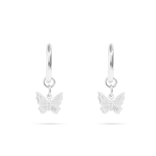 Butterfly Huggie Earrings