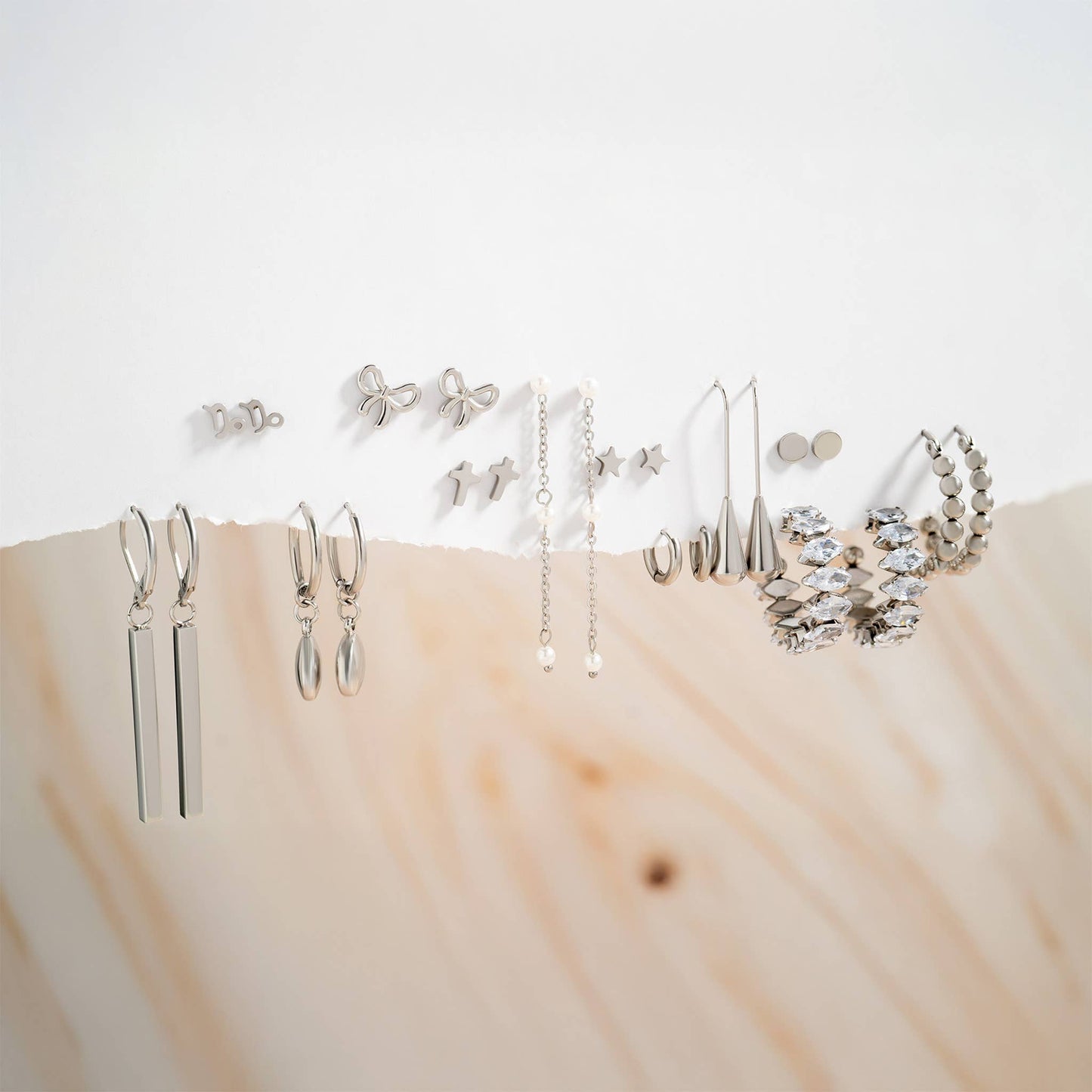 Circle Ball Hoop Earrings