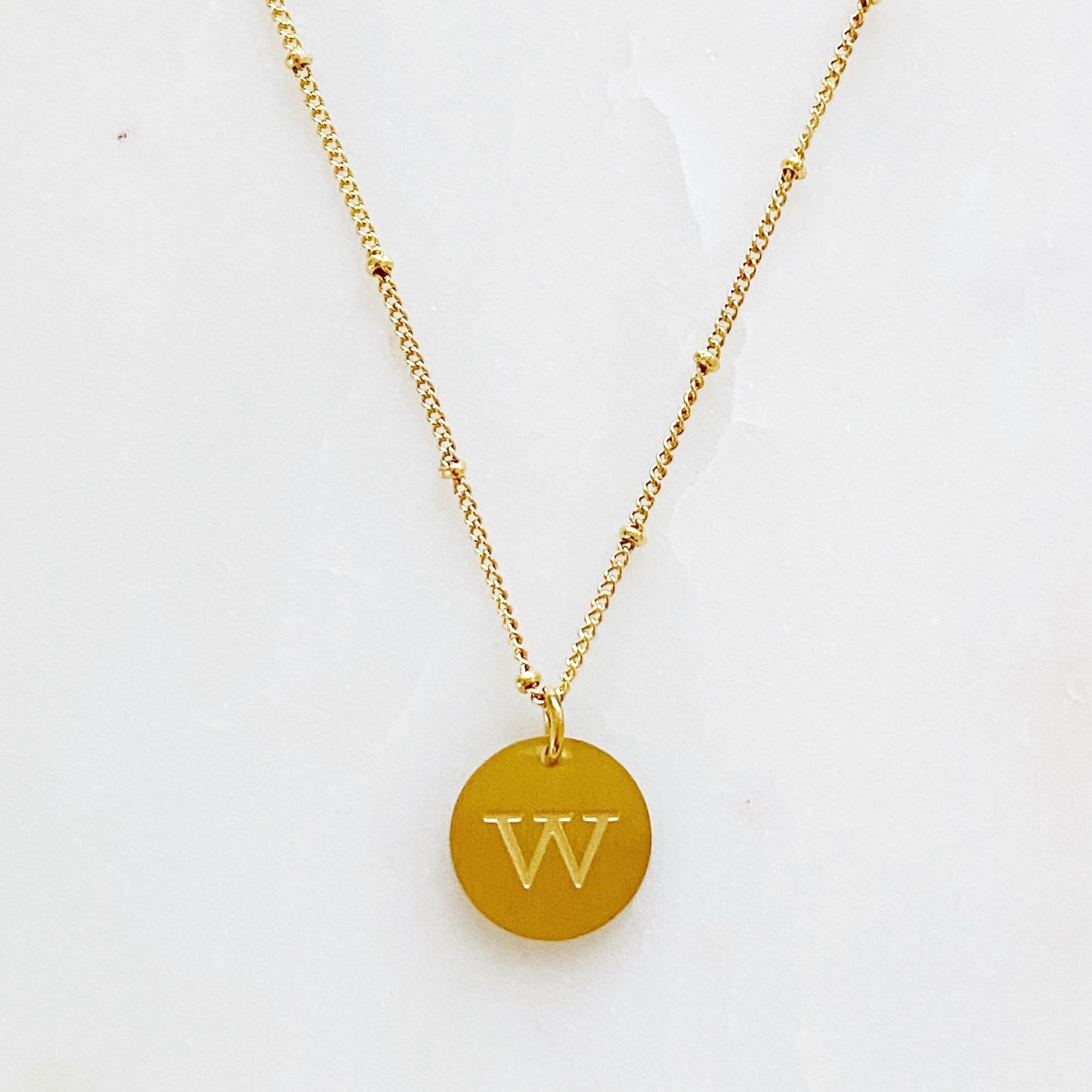 Singular Charm Initial Necklace