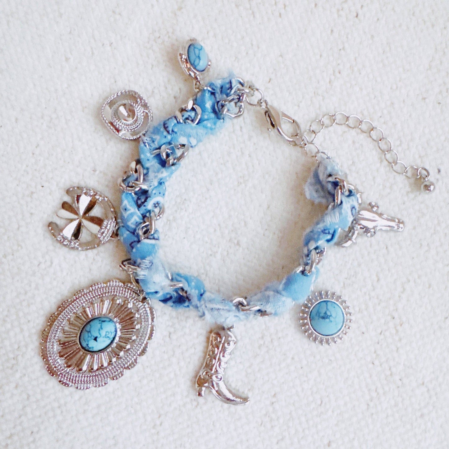 Wild West Desert Charm Scarf Bracelet