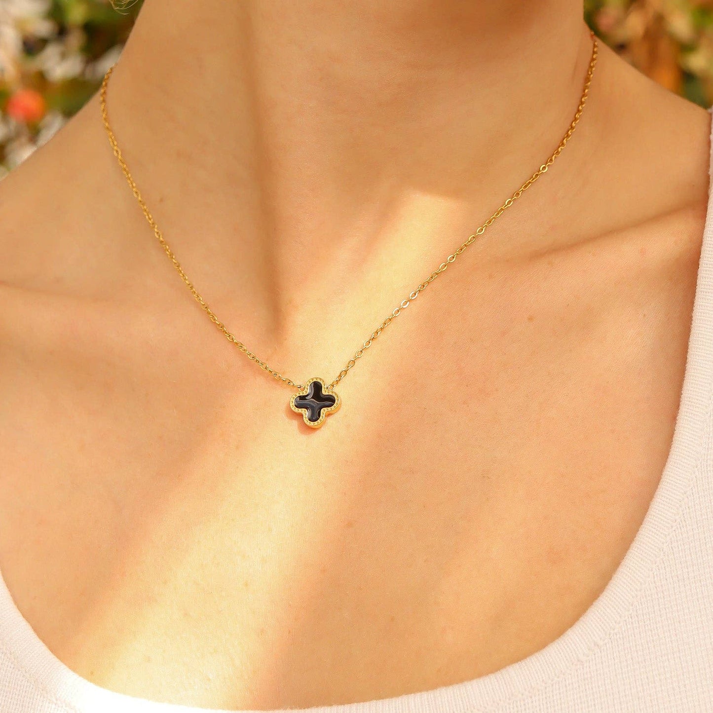 A Lucky Clover Charm Necklace