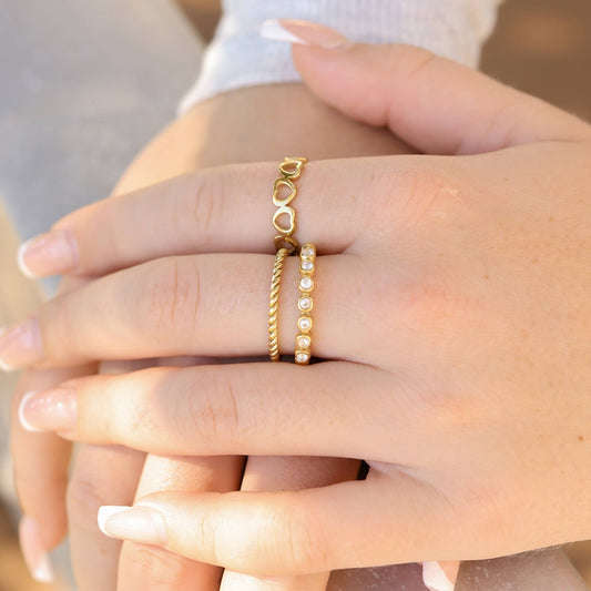 Heart Alternating Ring