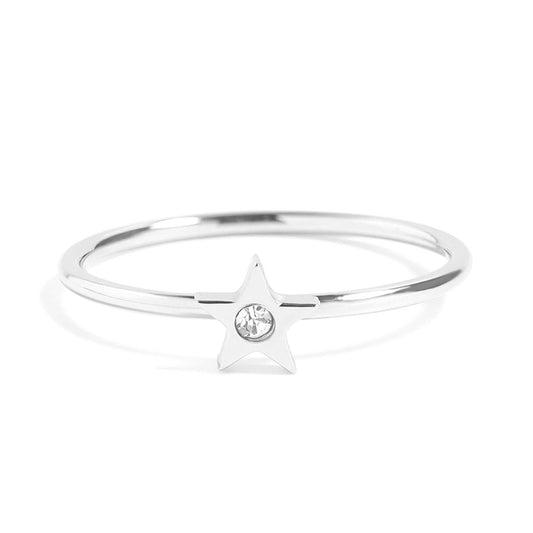 A Star CZ Ring