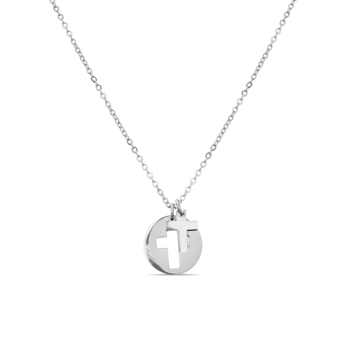 Necklace Cutout 2 Piece Cross