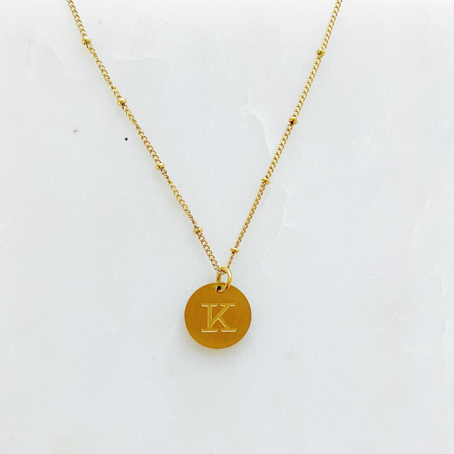 Singular Charm Initial Necklace