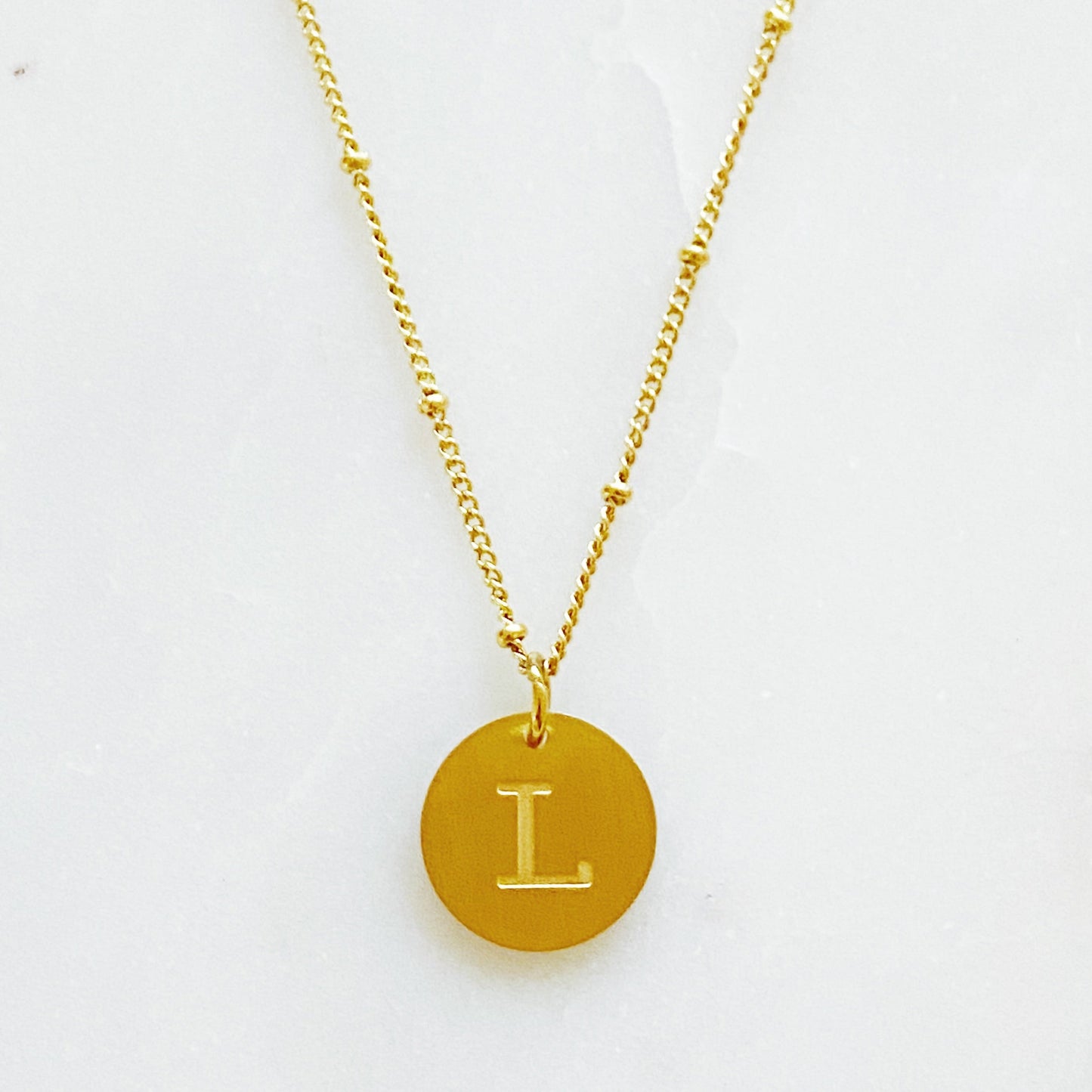 Singular Charm Initial Necklace