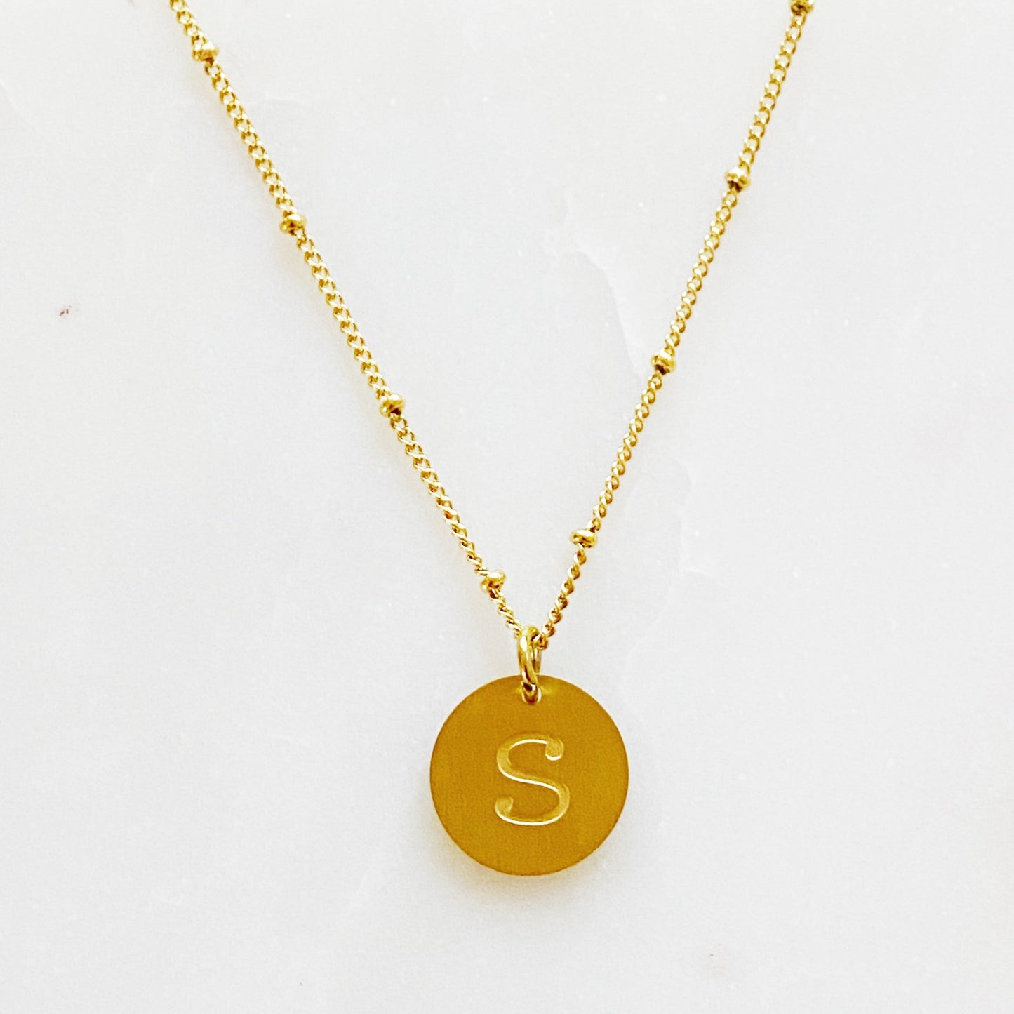 Singular Charm Initial Necklace