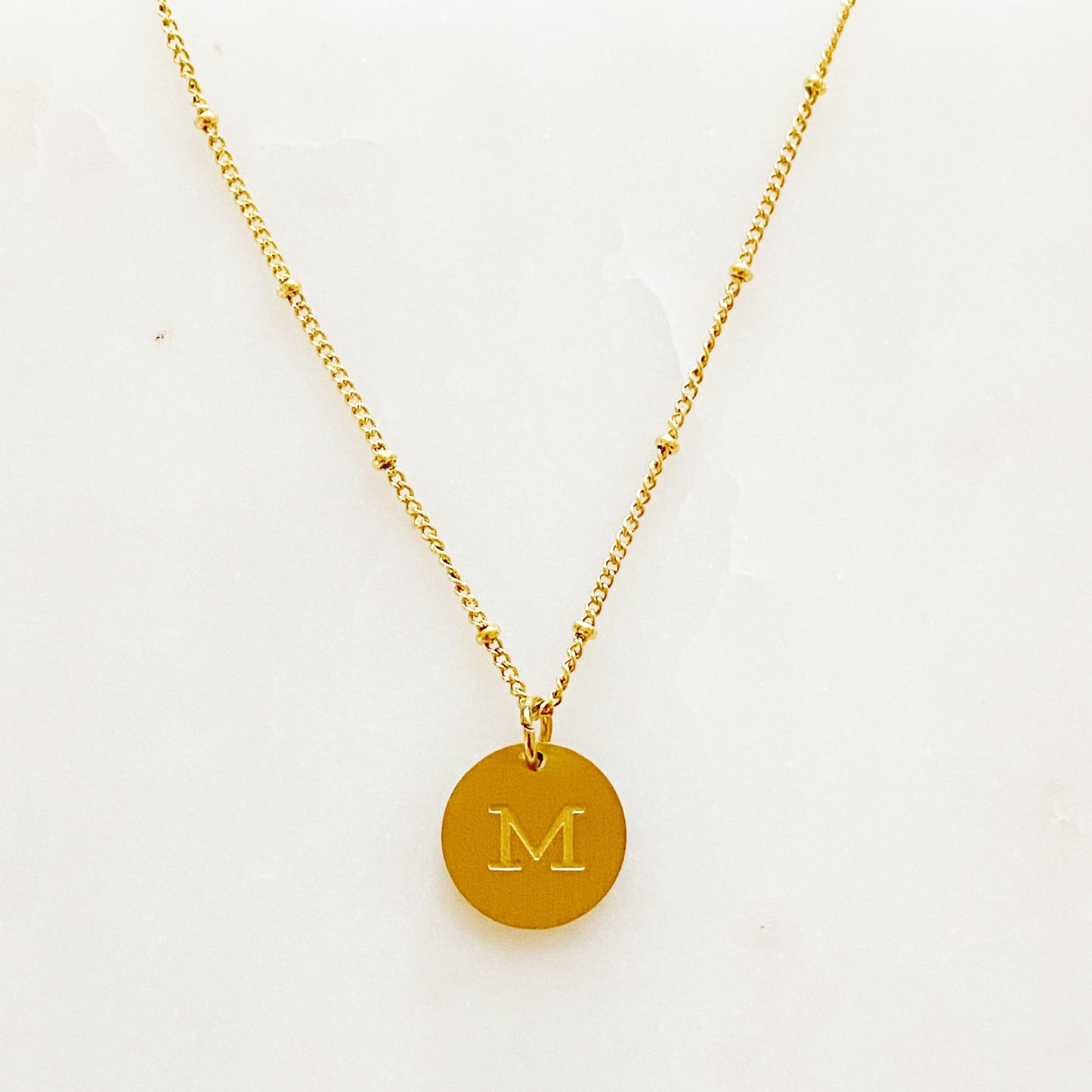 Singular Charm Initial Necklace