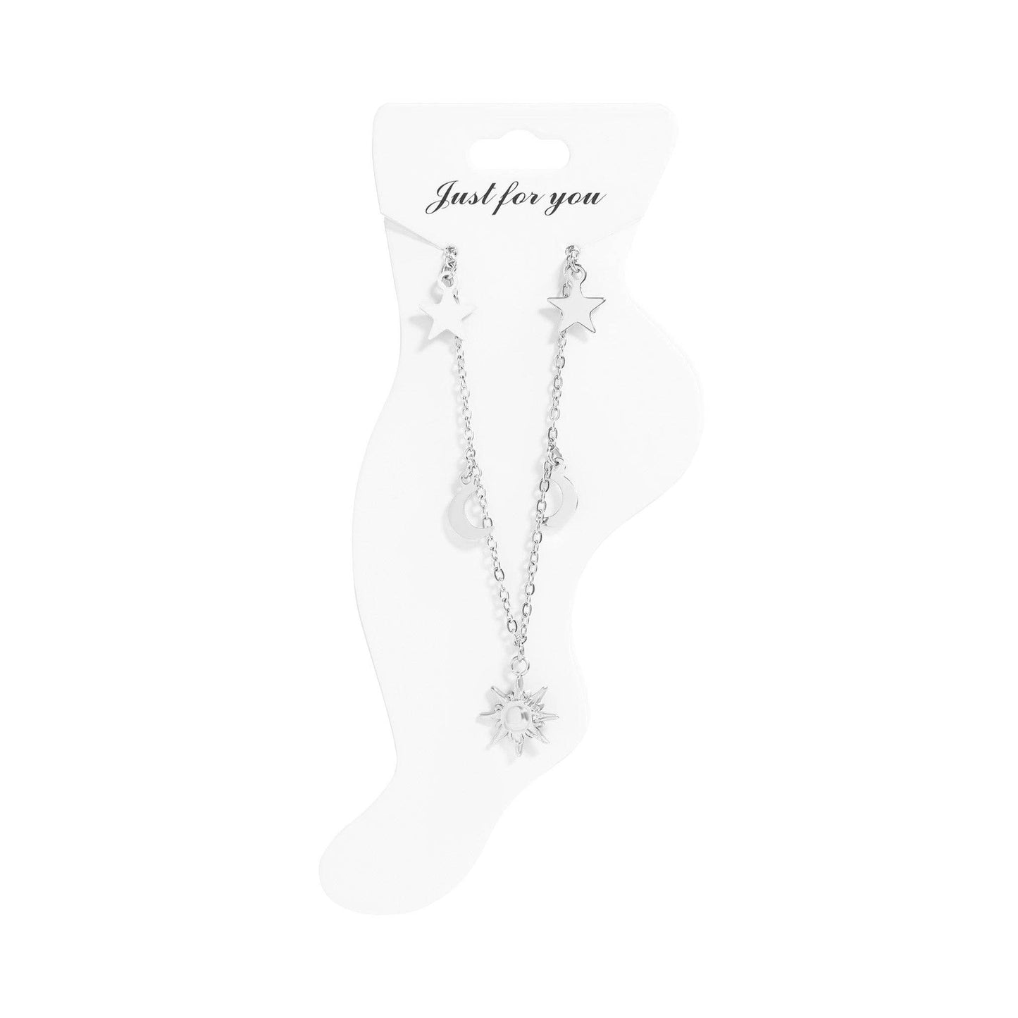 Anklet Moon & Star Charm