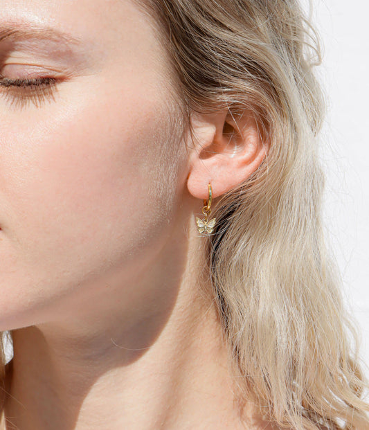 Earrings Butterfly Huggie