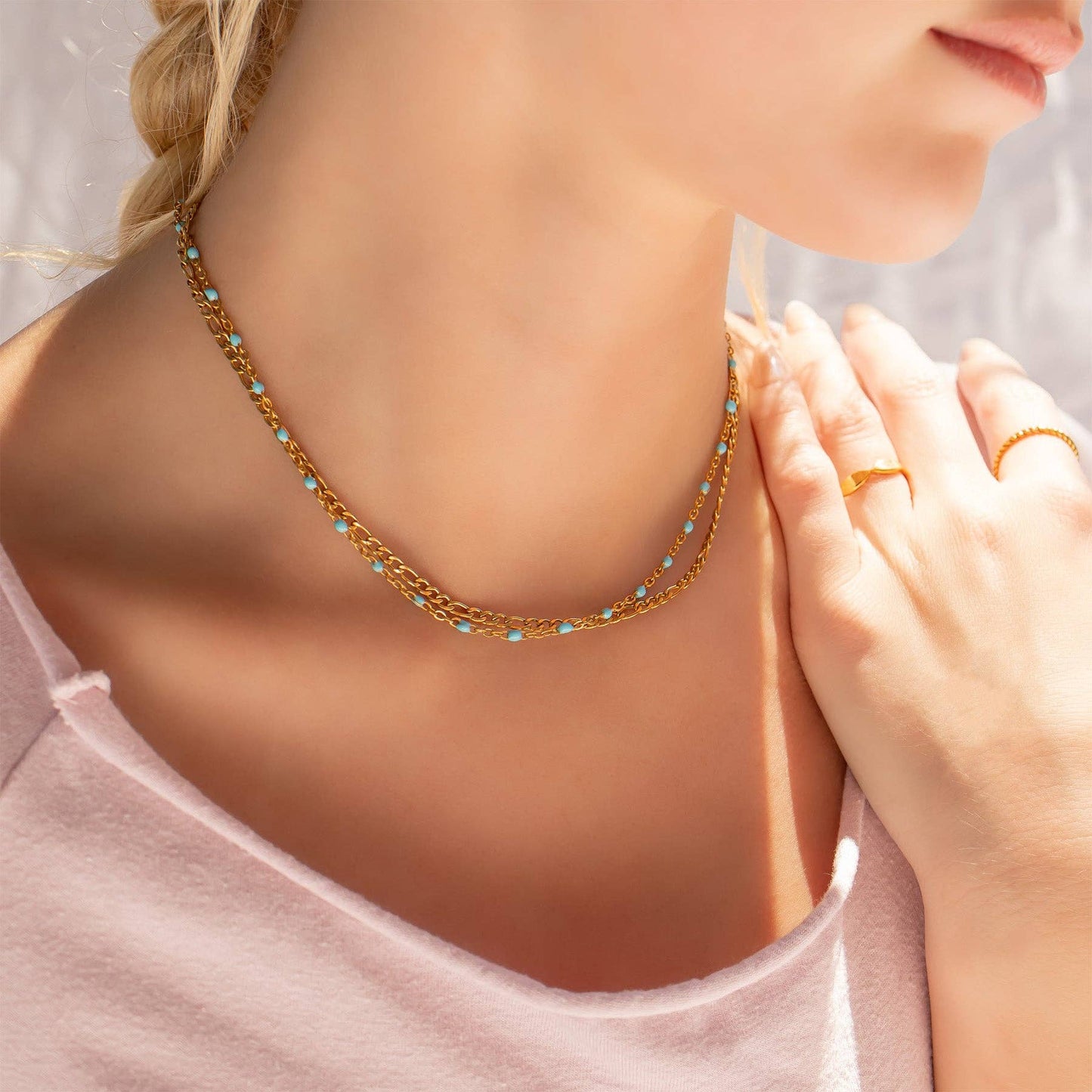 Necklace Turquoise Chain
