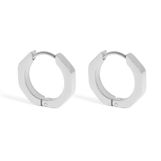 Willpw Earrings Geometric Hoop
