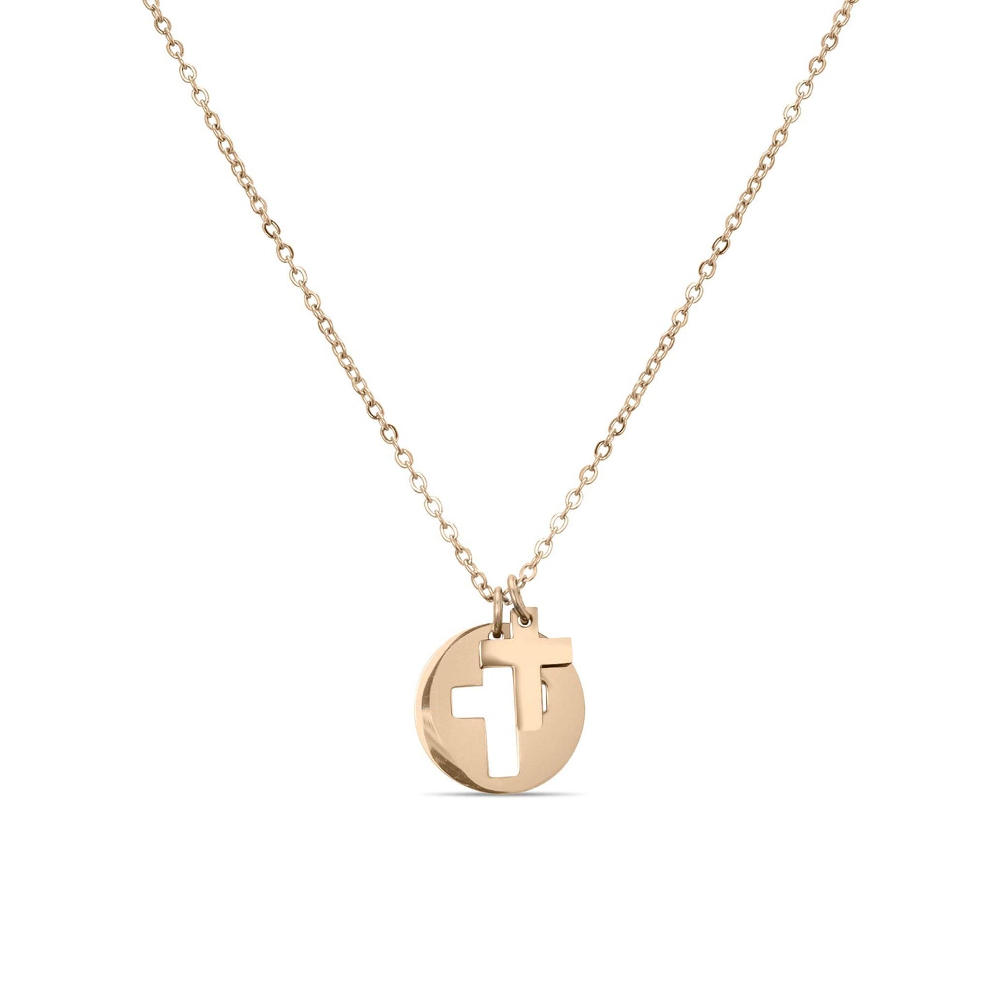 Necklace Cutout 2 Piece Cross