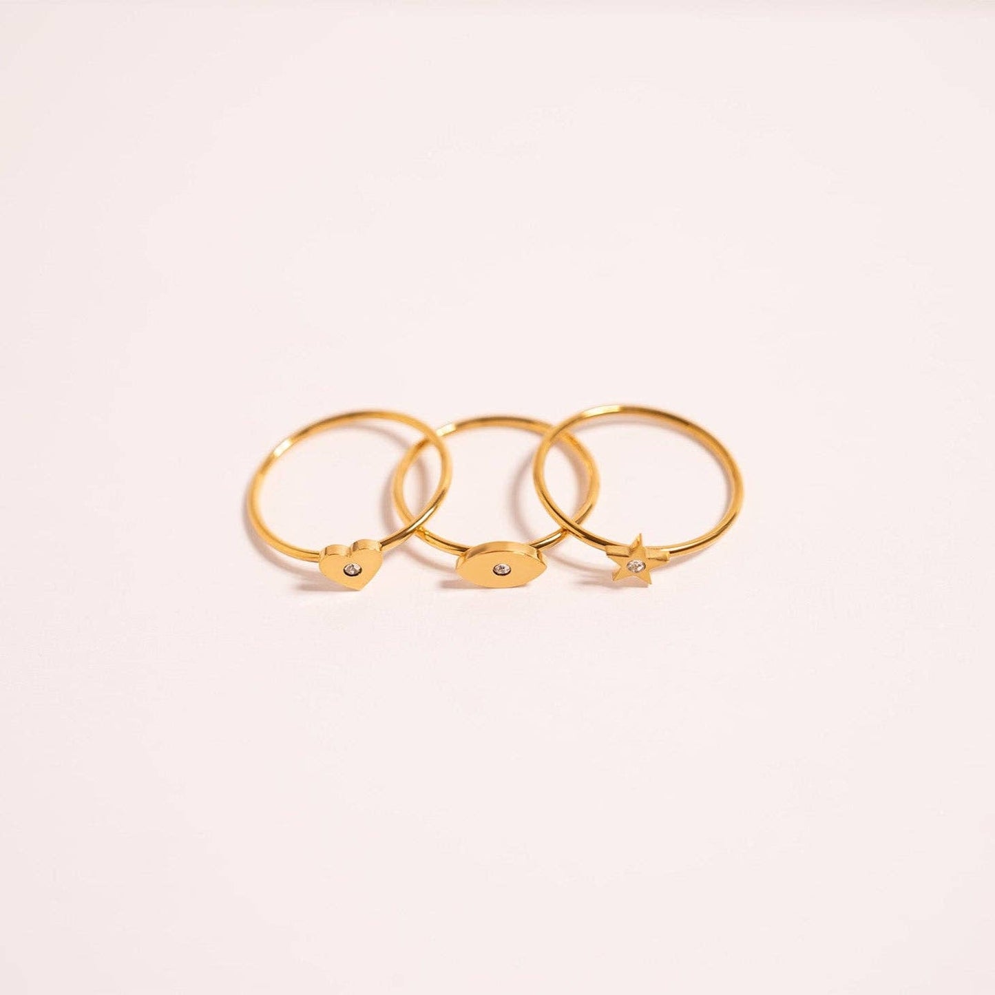 Ring CZ Stone Evil Eye Symbol