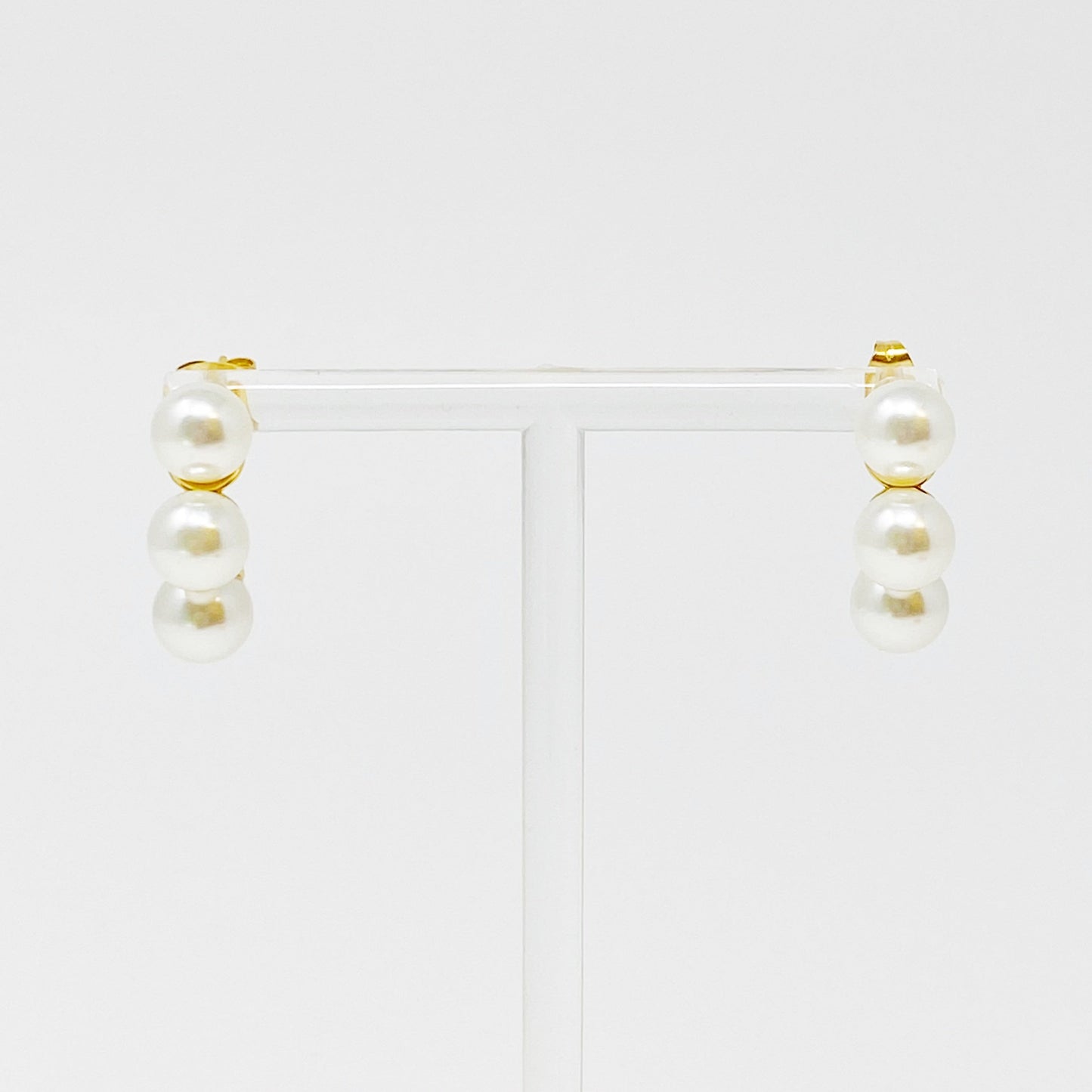 Andante Pearl Hoop Earrings
