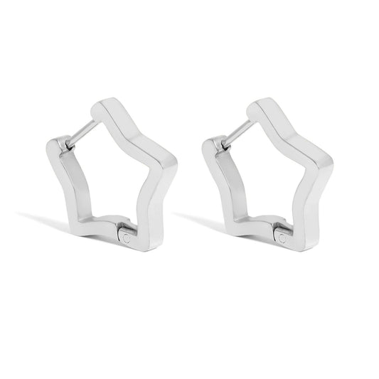 Solstice Earrings Huggie Star