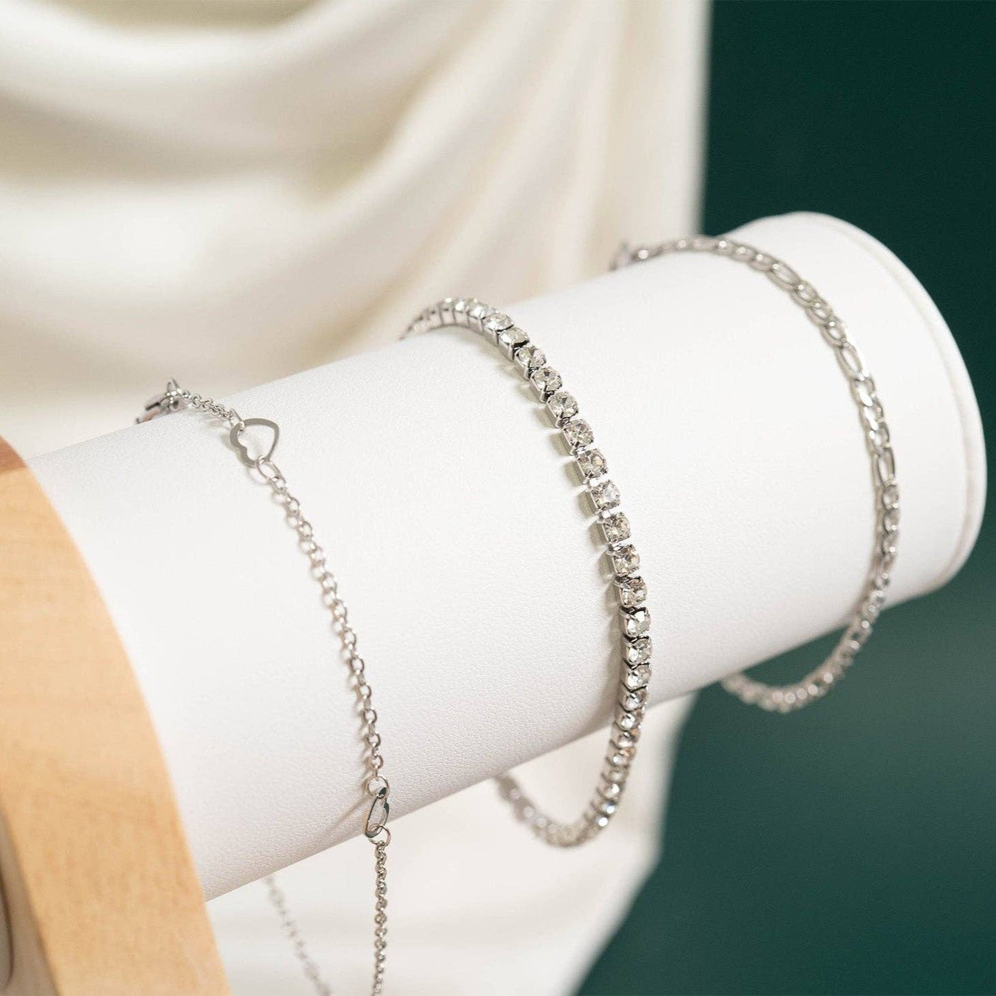 Anklet Station Hearts Chain
