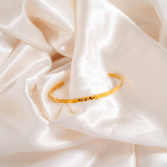 Bracelet "You Got This" Engraved Bangle