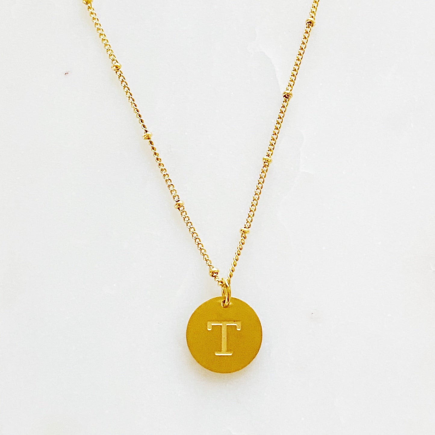 Singular Charm Initial Necklace