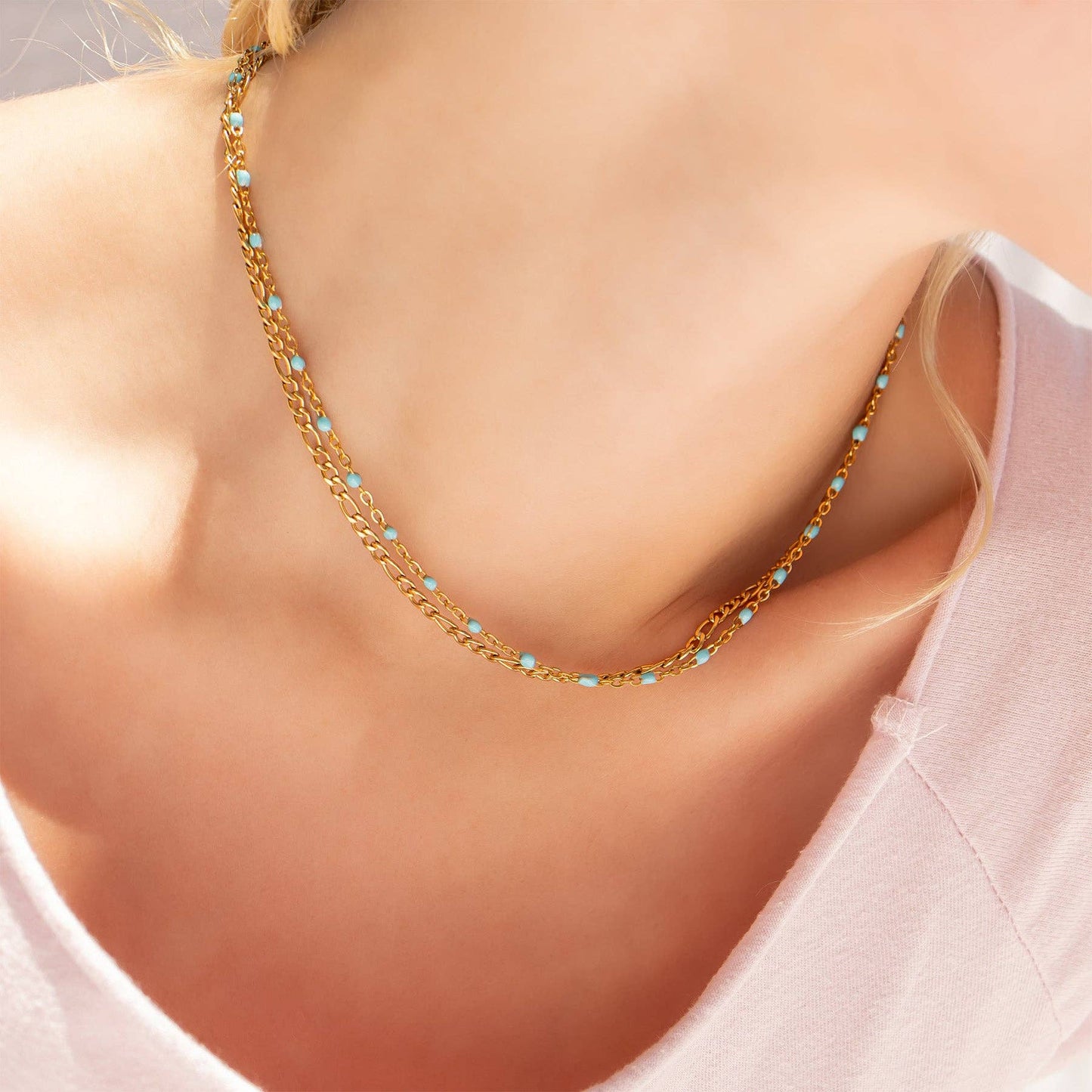 Necklace Turquoise Chain