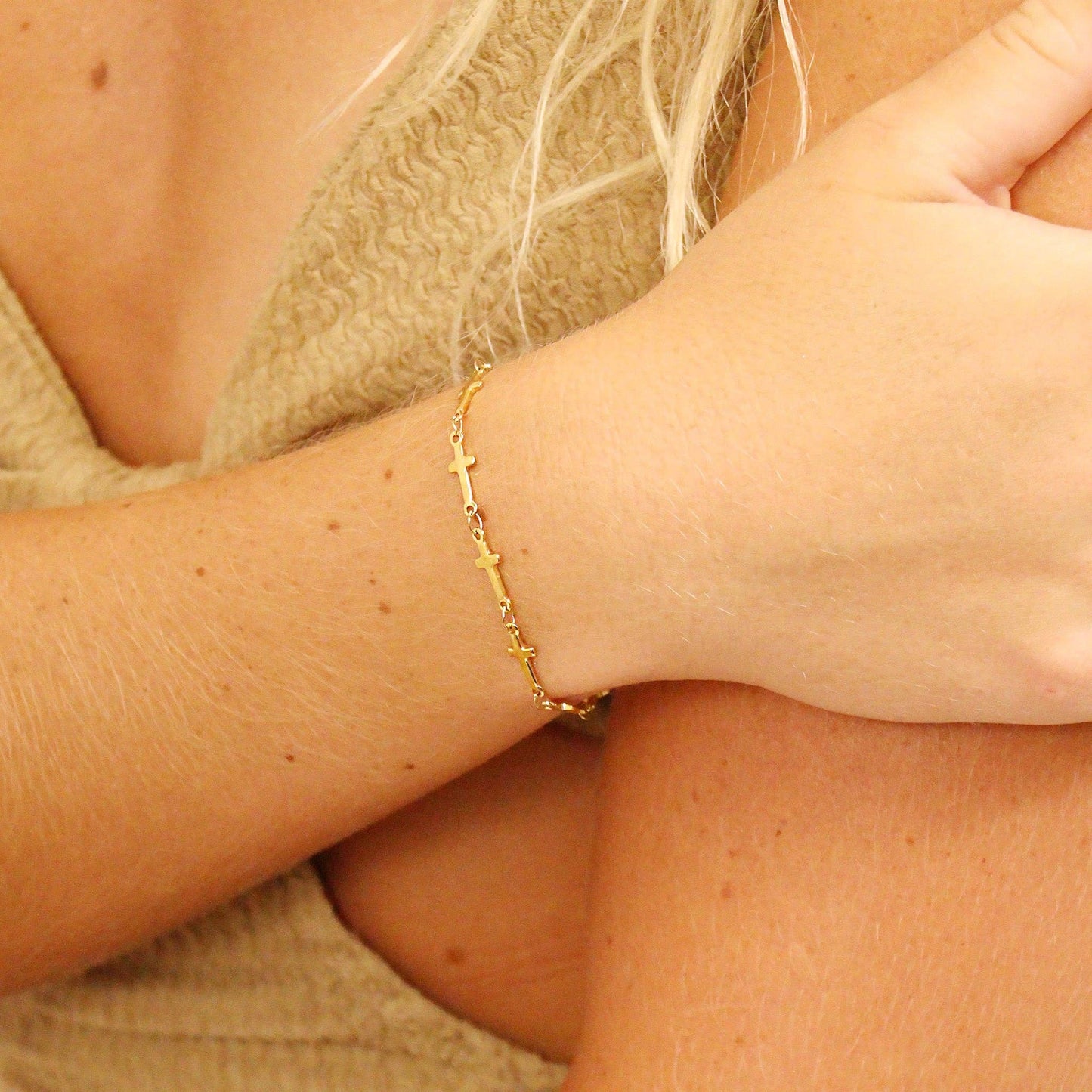 Bracelet Cross Chain