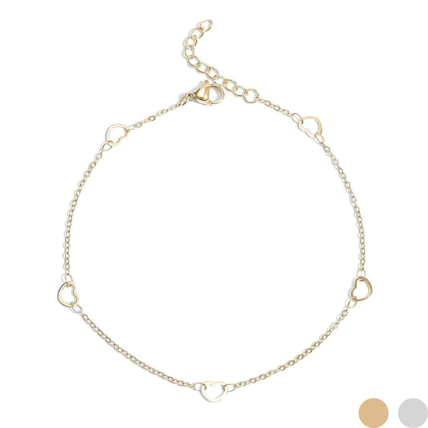 Anklet Station Hearts Chain