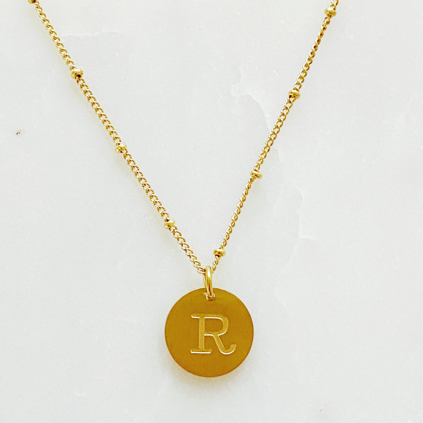 Singular Charm Initial Necklace