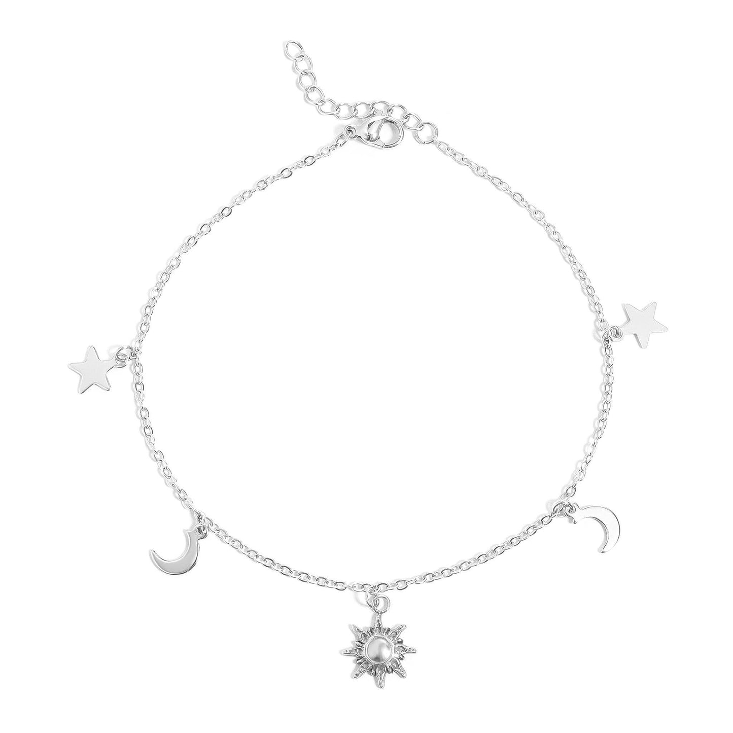Anklet Moon & Star Charm