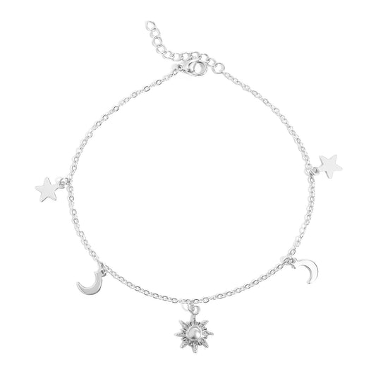 Anklet Moon & Star Charm