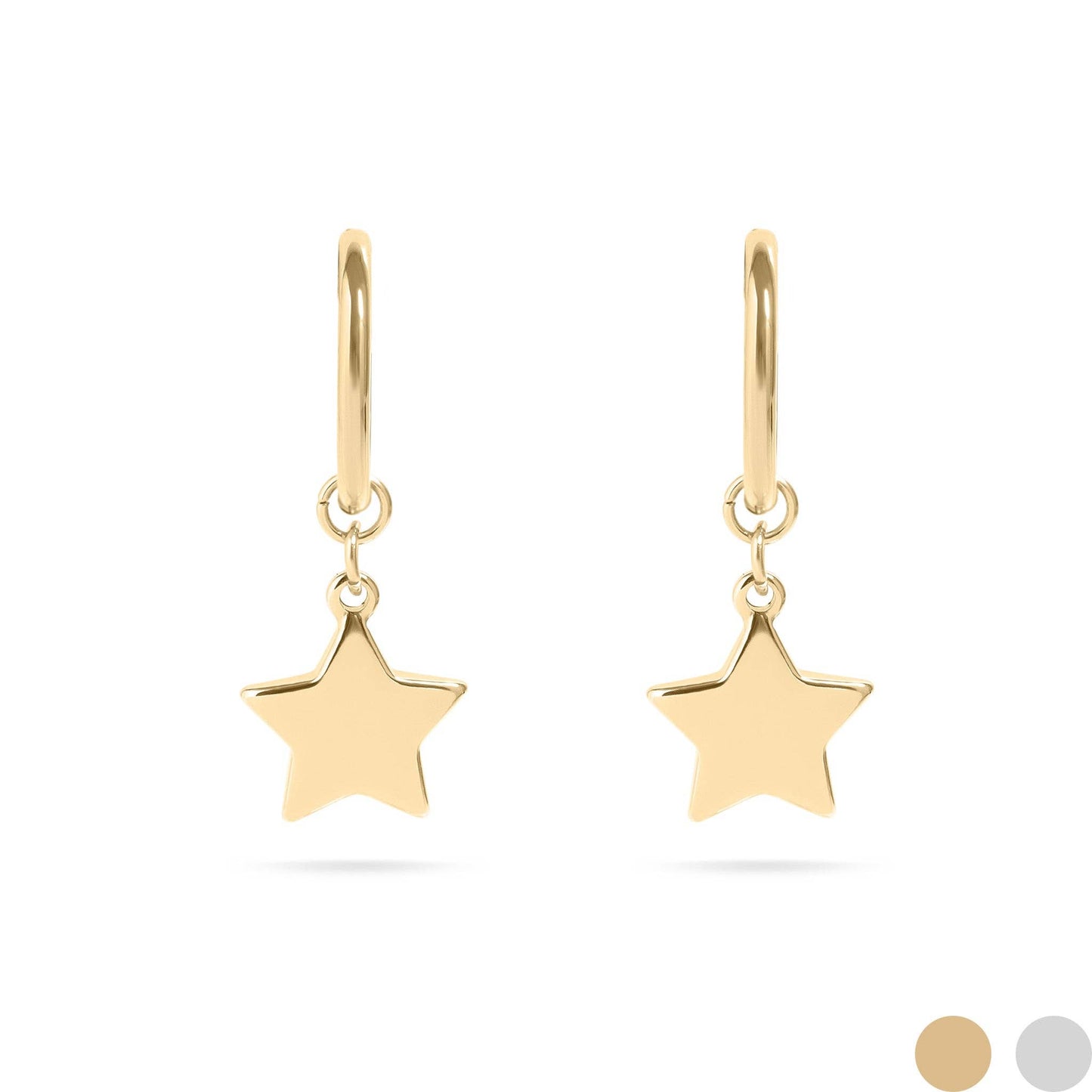 Earrings Huggie Star