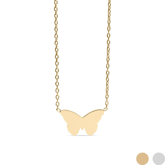 Necklace Butterfly Pendant – 18K Gold PVD, 18" Chain