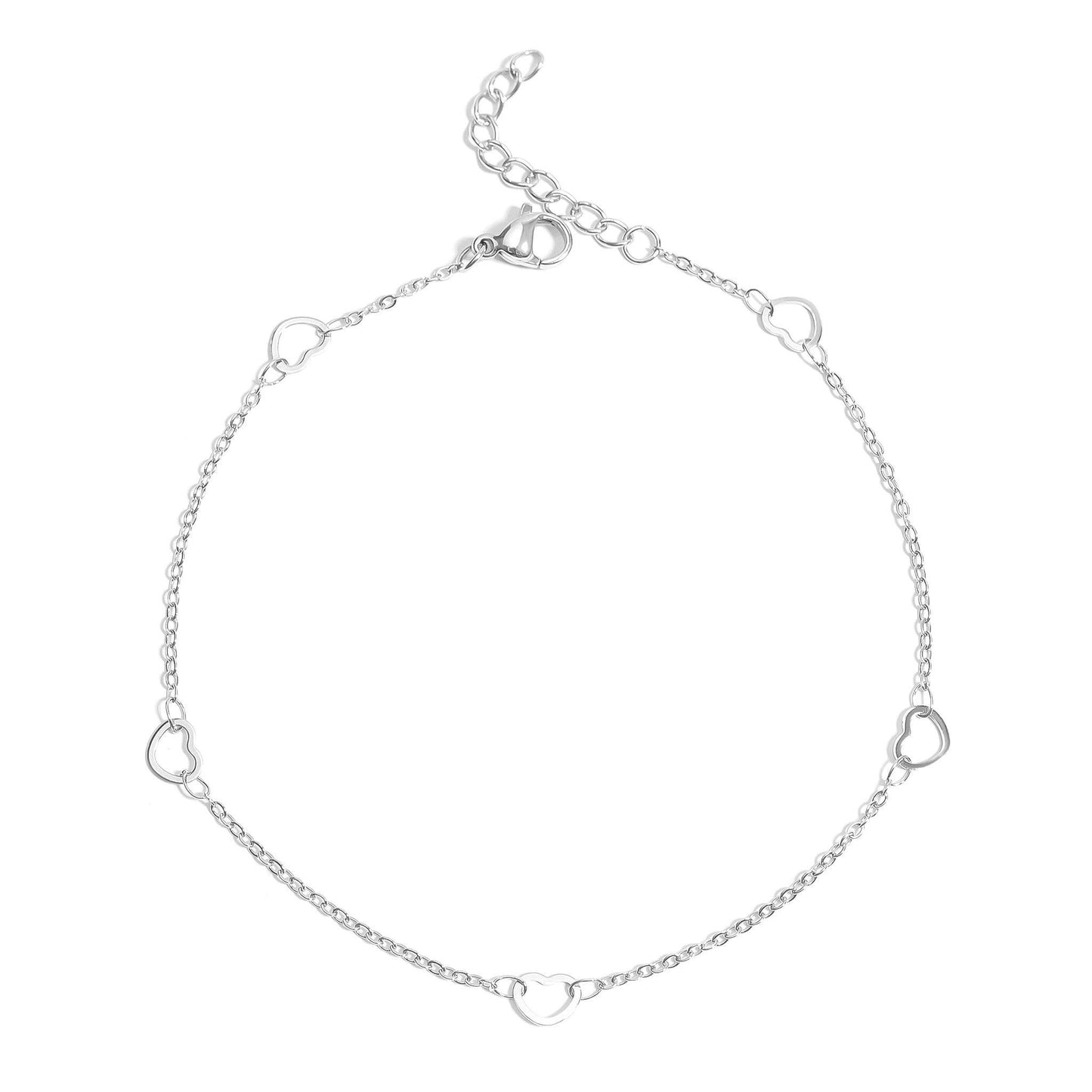 Anklet Station Hearts Chain