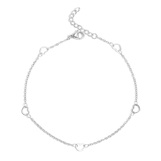 Anklet Station Hearts Chain