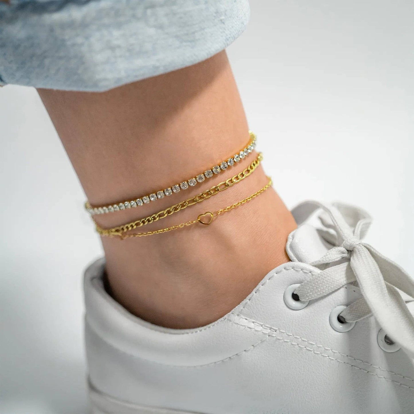 Anklet Station Hearts Chain