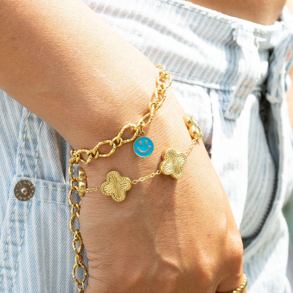 A Lucky Clover Charm Bracelet • TikTok Favorite