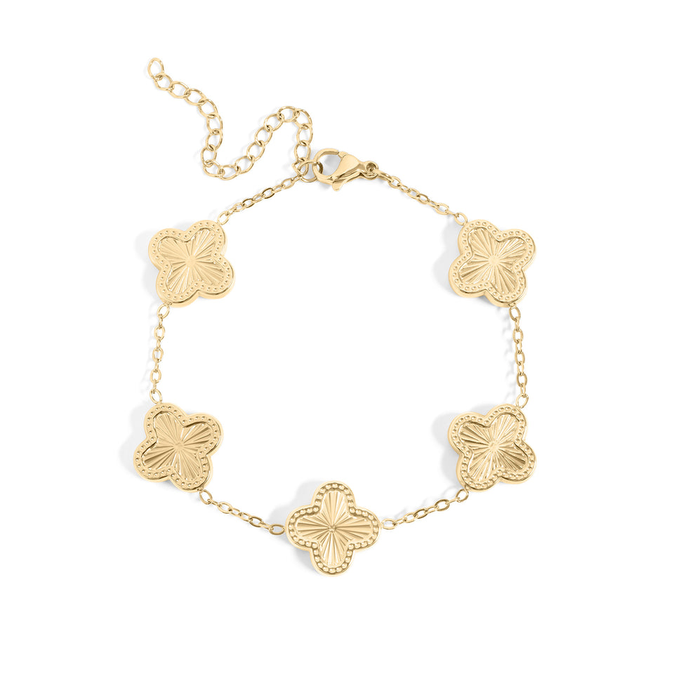 A Lucky Clover Charm Bracelet • TikTok Favorite
