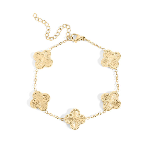 A Lucky Clover Charm Bracelet • TikTok Favorite