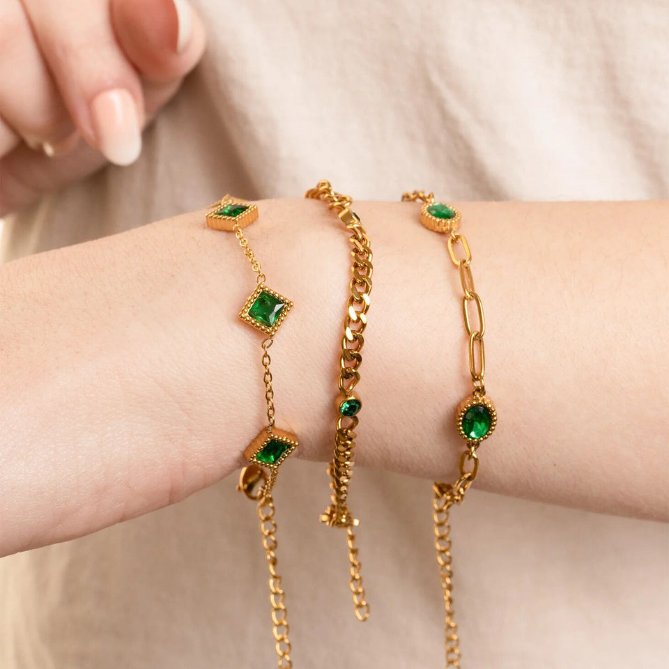 Bracelet Emerald Station