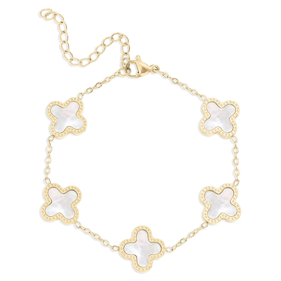 A Lucky Clover Charm Bracelet • TikTok Favorite