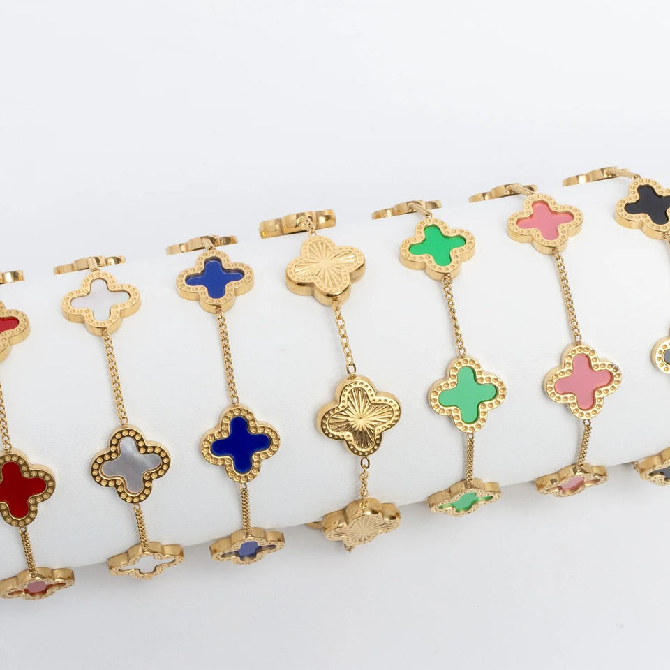 A Lucky Clover Charm Bracelet • TikTok Favorite