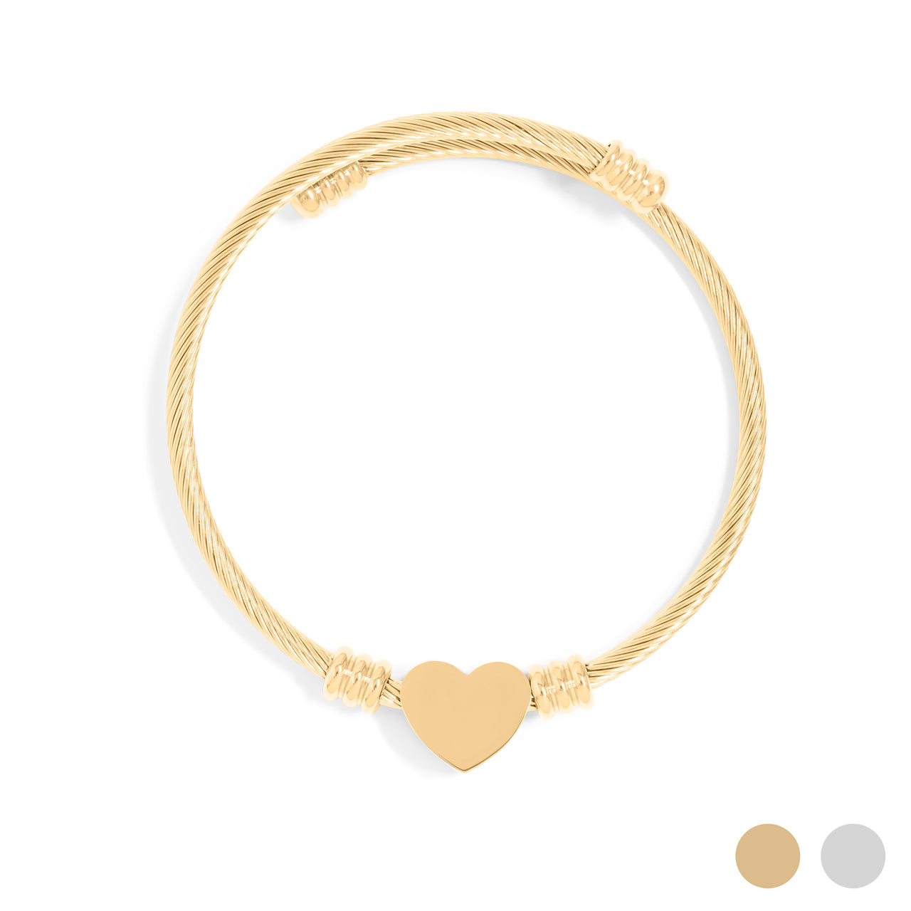 Bracelet Heart Cuff