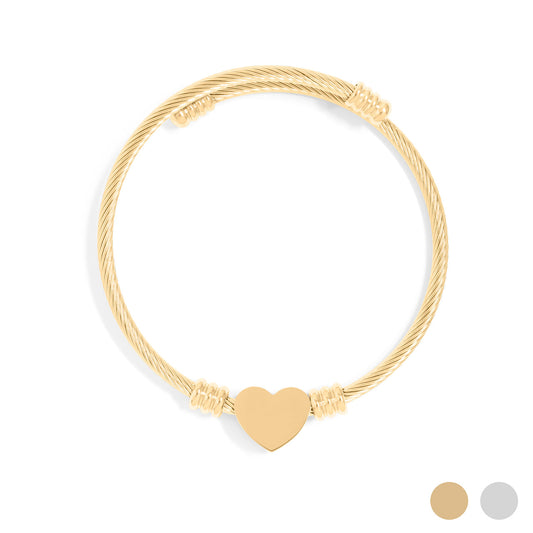 Bracelet Heart Cuff