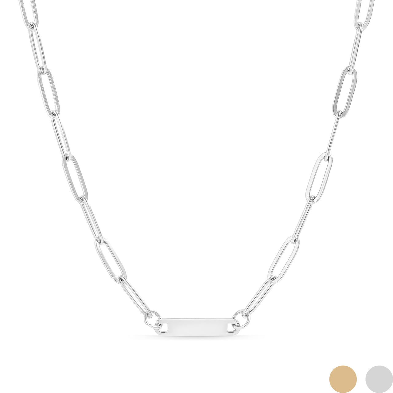 Necklace Paperclip Bar
