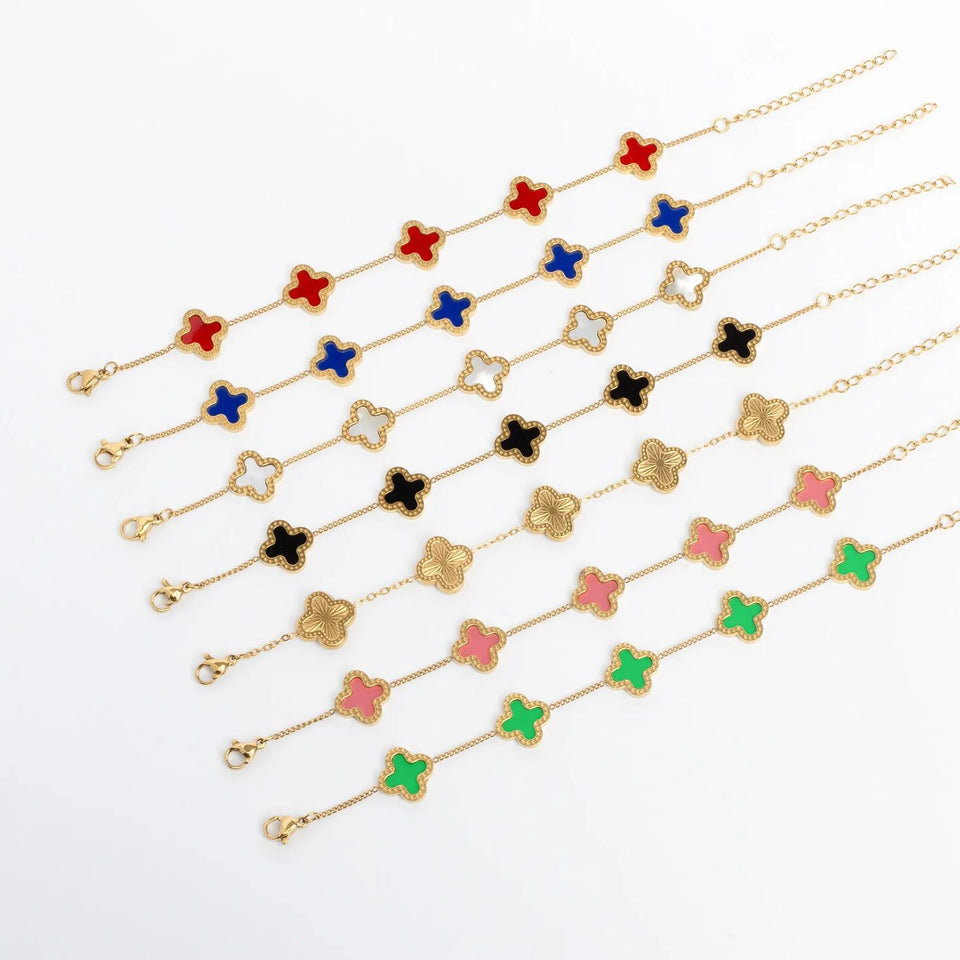 A Lucky Clover Charm Bracelet • TikTok Favorite
