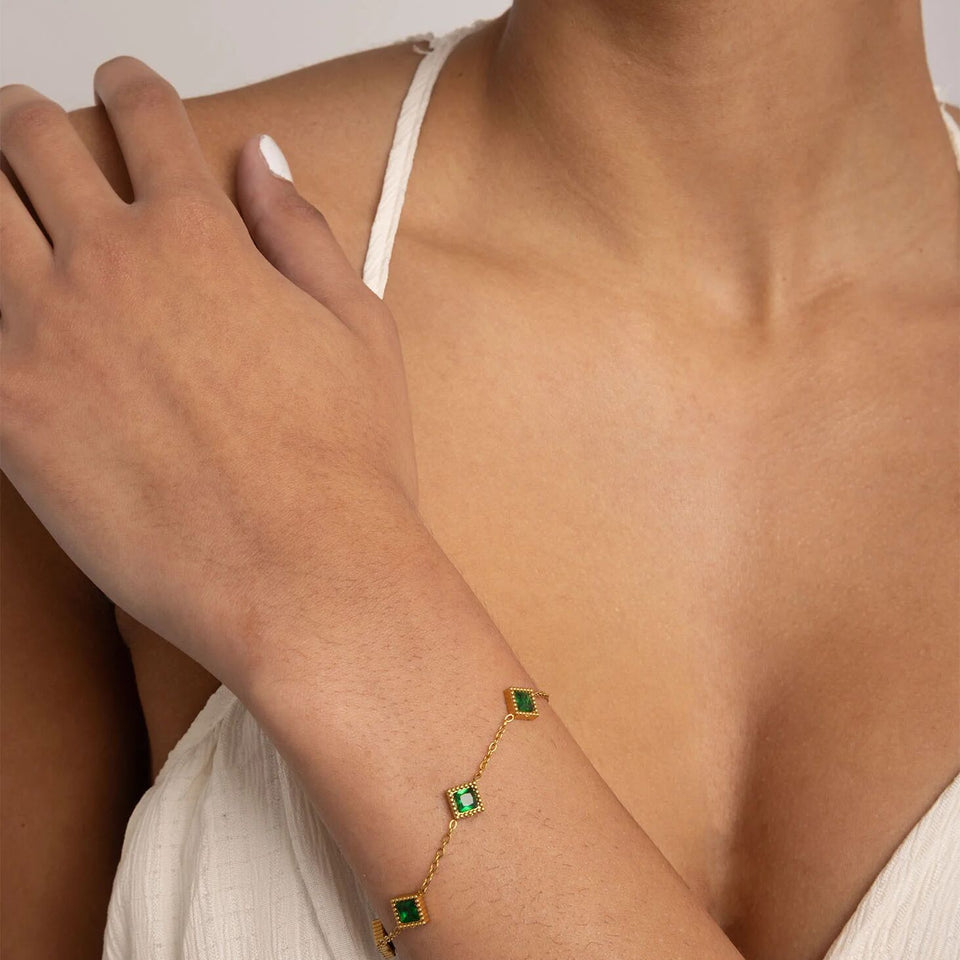 Bracelet Emerald Station