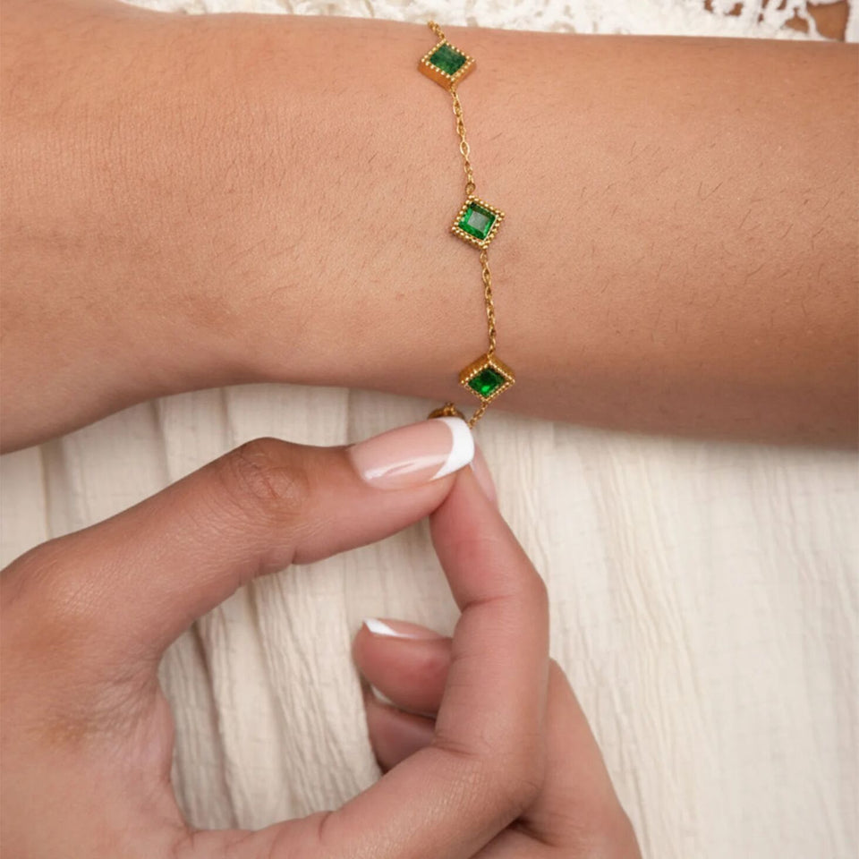 Bracelet Emerald Station